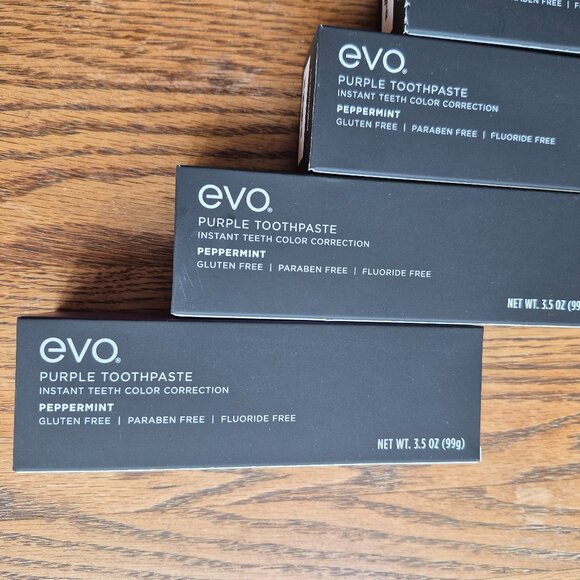 Lot of 4 Evo Purple Peppermint Instant Color Correction Toothpaste 3.5 oz 3/2027 - Picture 13 of 16